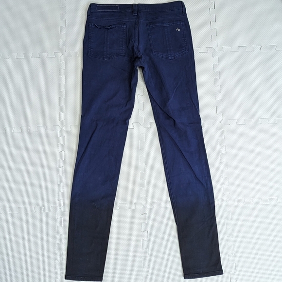 Rag & Bone Size 28 Navy Ombre Skinny Jeans - Picture 5 of 7